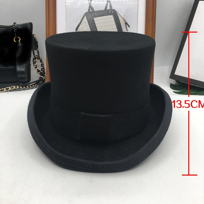 Top Hat British wind in Europe and the gentleman cap stage performance retro fashion President hat