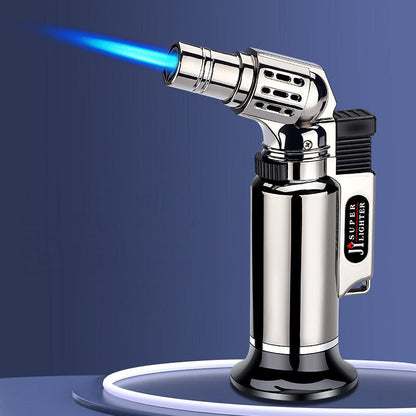 Gas Lighter Windproof BBQ Kitchen Cooking Jet Torch Turbine Lighter High Capacity Spray Gun Jewelry Metal Welding Gifts Lighter