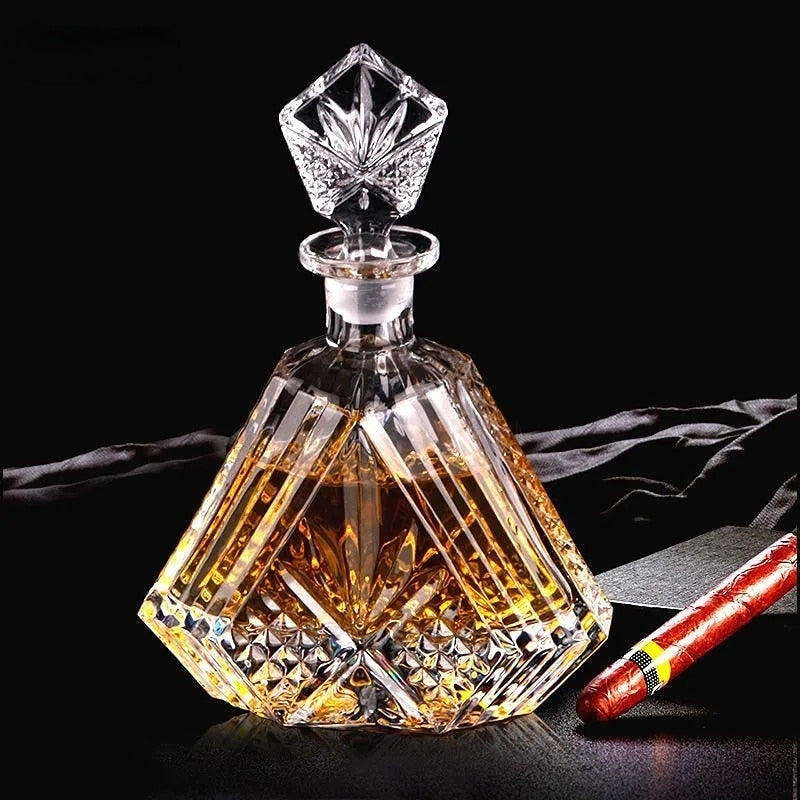 Whiskey Decanter Whiskey Bottle Crystal Glass Wine Beer Containers Glass Bottle Glass Cup Home Bar Tools Decoration