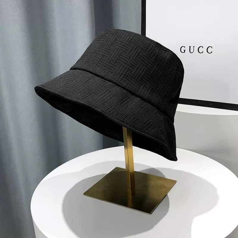 Summer Chiffon Mesh Fisherman Hat Thin Pleated Temperament Basin Hats Spring and Autumn Street Fashion All-match Sun Cap