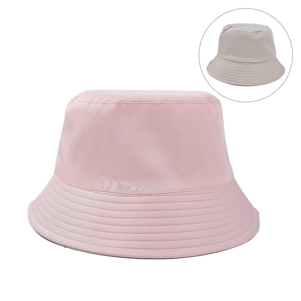 Spring Summer Fisherman Hat Drawstring Bucket Hats Outdoors Climb Travel Sunshade Cap Waterproof Foldable Portable Casual Caps