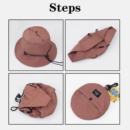 Waterproof Fisherman Hat Women Summer Sun Anti-UV Protection Camping Hiking Mountaineering Caps Panama Bucket Outdoor Hat