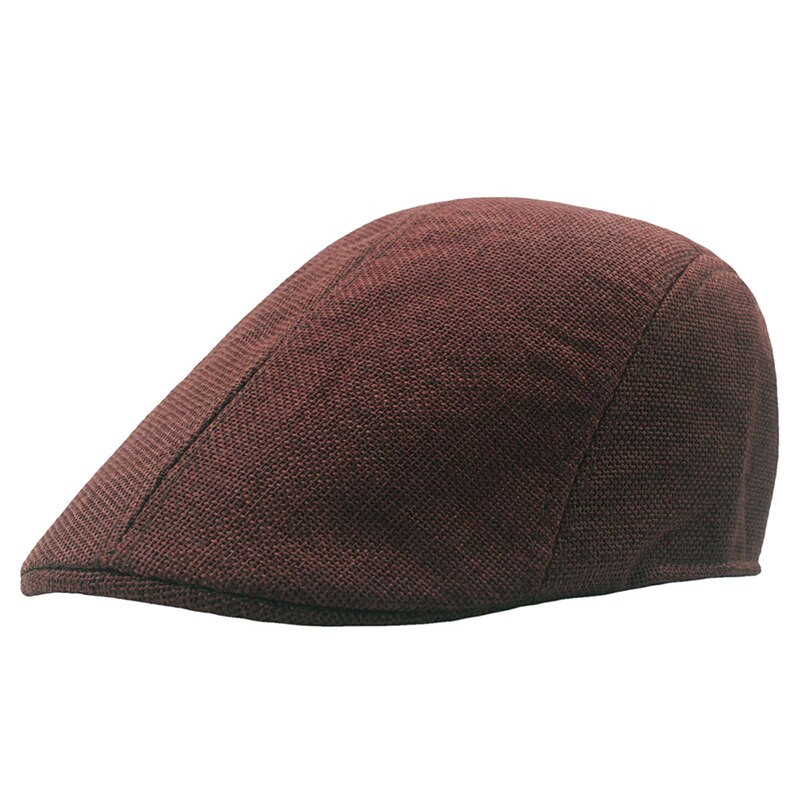 Cotton Newsboy Caps Autumn Winter Beret Male Horn Retro Solid Peaked Cap Forward Hat For Men Protection Elasticity Peaky Blinder