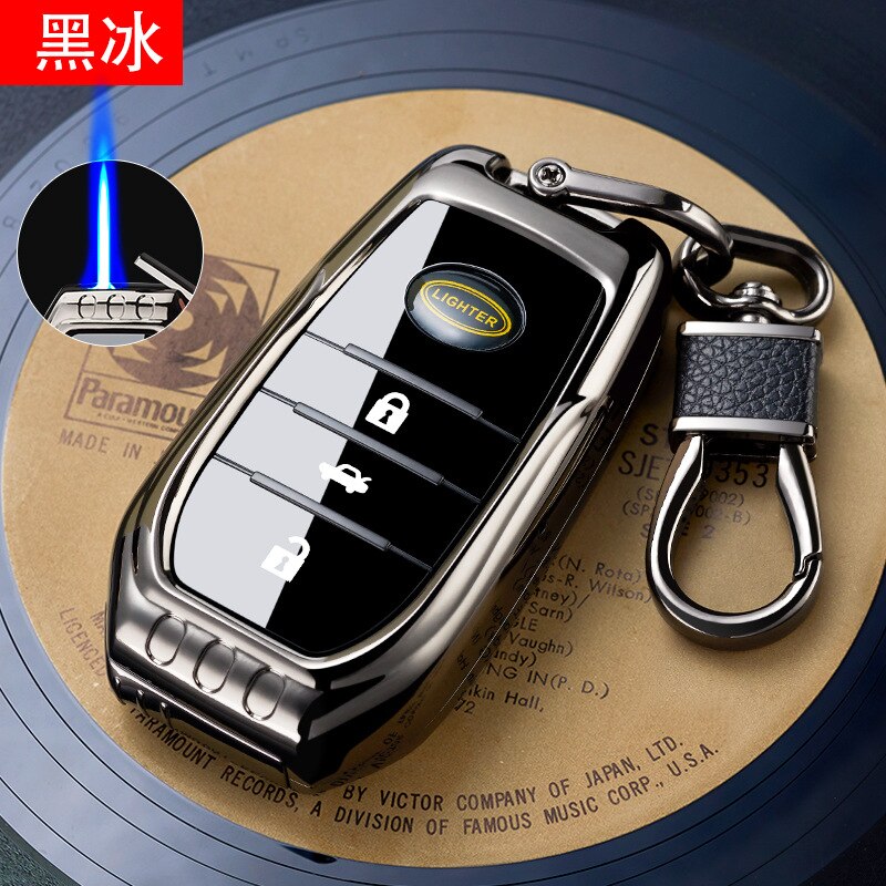 Windproof Torch Turbo Jet Lighter Butane Gas Inflated Cigar Creative Car Lighter Cigarette Metal Lighters Keychain Smoking Gift