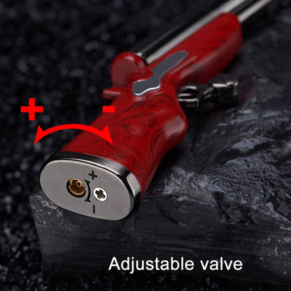 Creative Mini Gun Double Flame Lighter Windproof Double Jet Butane Gas Open Flame Lighter Smoking Accessories Men's Gift