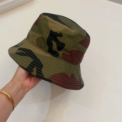 Camouflage colour bucket hat 798313 Hats for Men Women Letter Logo Embroidery fisherman Hat Fashion Luxury Adjustable Design