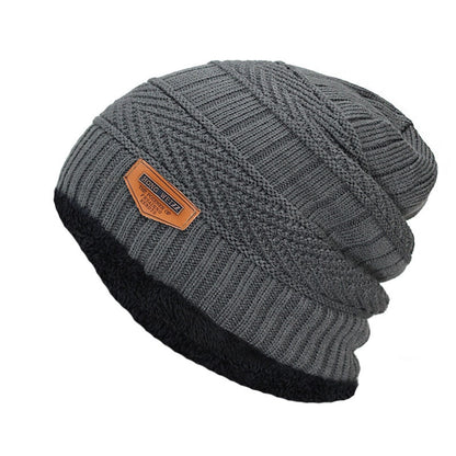 Beanies Winter Hat knitted Hats Cap Winter Beanie Hat Thick Warm Brimless Fur