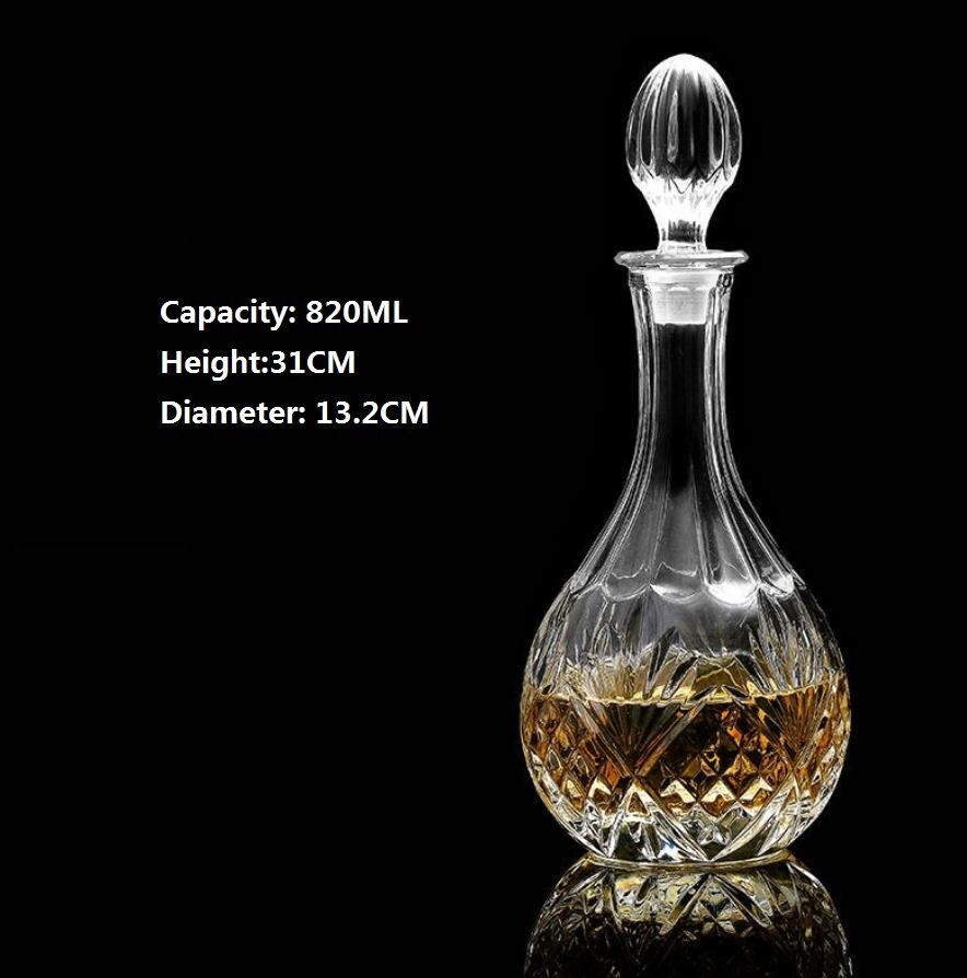 Whiskey Decanter Whiskey Bottle Crystal Glass Wine Beer Containers Glass Bottle Glass Cup Home Bar Tools Decoration