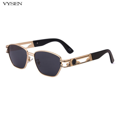 Sunglasses Women 2023 Luxury Brand Designer Rectangular Sun Glasses Vintage Metal Square Eyeglasses UV400