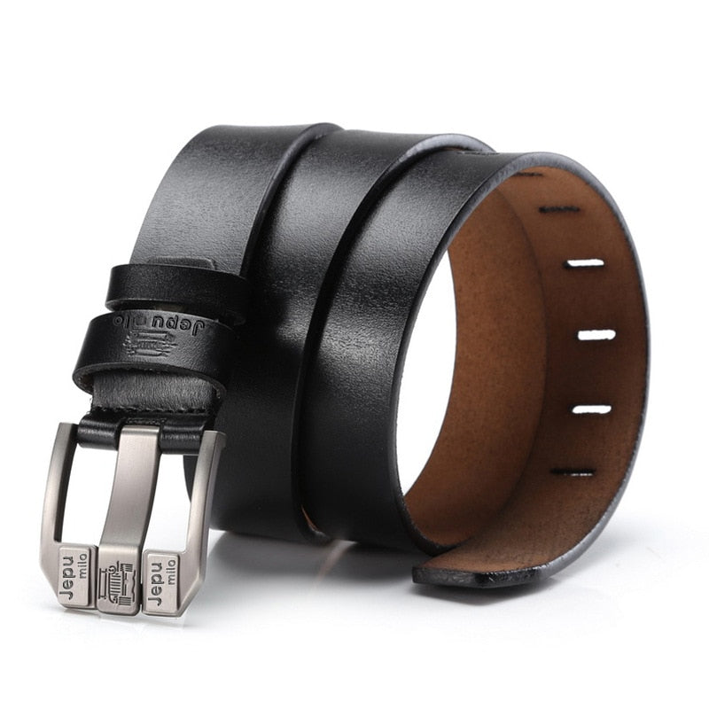 Luxury Belt for Men Genuine Leather Belt Metal Pin Buckle High Quality Famous Brand Designer Belts for Jeans Men