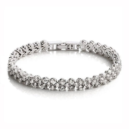 100% Solid Silver 925 Lab Diamonds Simulated Moissanite Bracelets