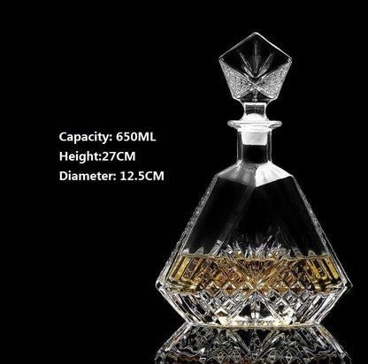 Whiskey Decanter Whiskey Bottle Crystal Glass Wine Beer Containers Glass Bottle Glass Cup Home Bar Tools Decoration