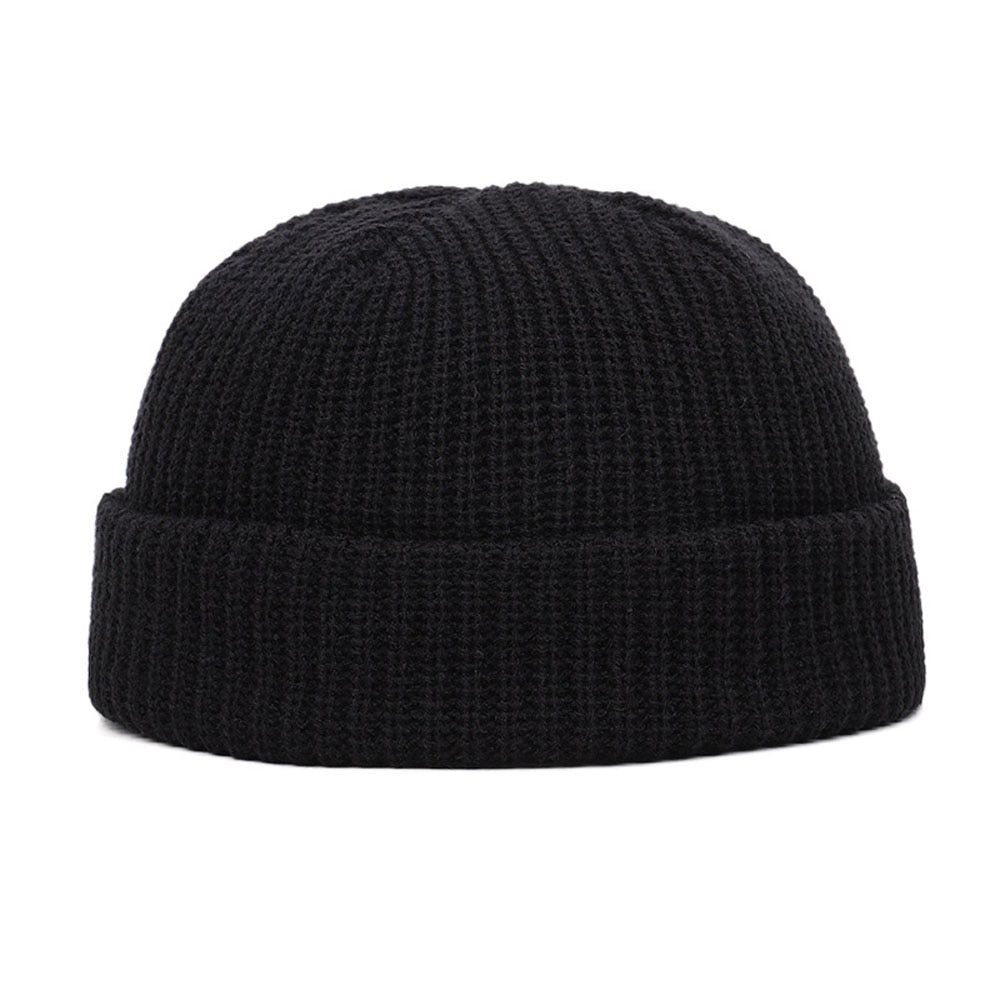 Winter Warm Beanies Casual Short Thread Hat Adult Wool Knitted Skull Cap Elastic Unisex