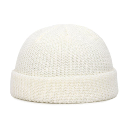 Winter Warm Beanies Casual Short Thread Hat Adult Wool Knitted Skull Cap Elastic Unisex