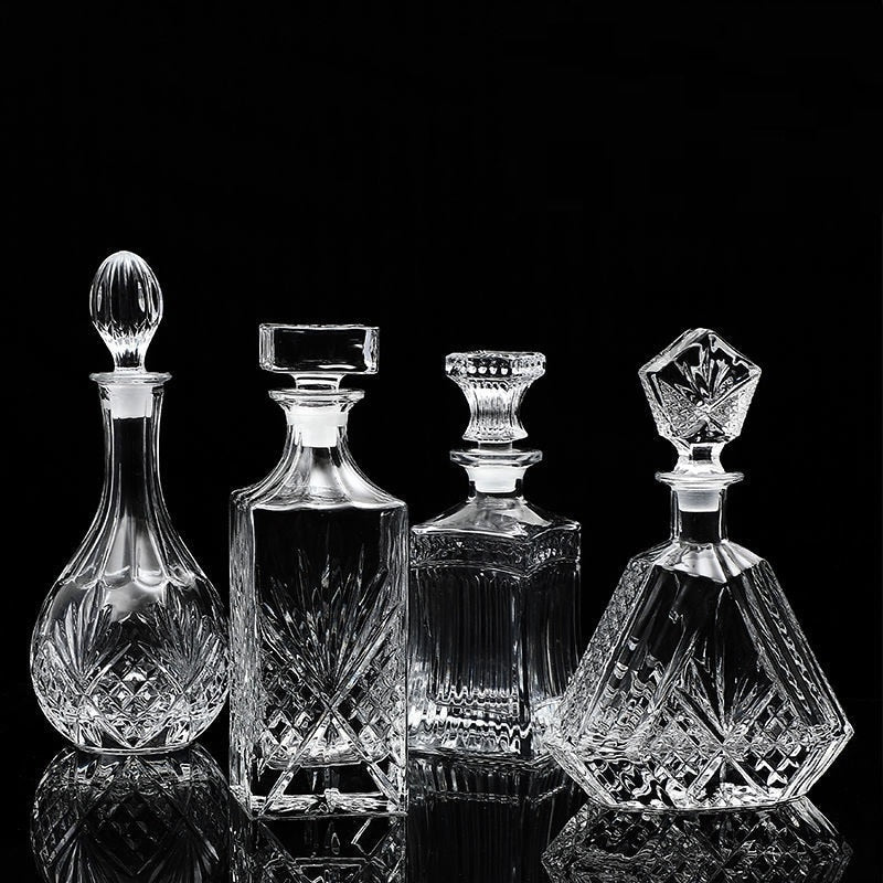 Whiskey Decanter Whiskey Bottle Crystal Glass Wine Beer Containers Glass Bottle Glass Cup Home Bar Tools Decoration