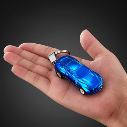 USB Charging Double Light Windproof Lighter Keychain Sports Car Shape Creative Gift for Men and Women