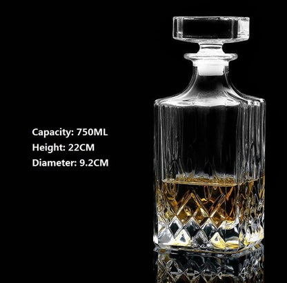 Whiskey Decanter Whiskey Bottle Crystal Glass Wine Beer Containers Glass Bottle Glass Cup Home Bar Tools Decoration