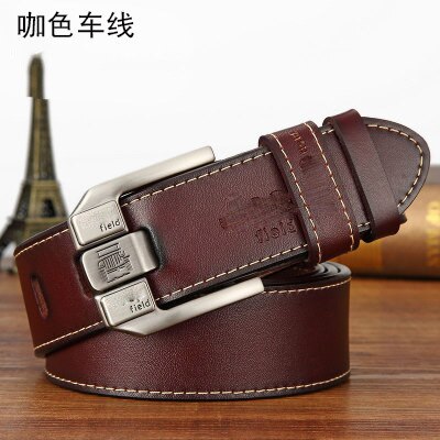 Luxury Belt for Men Genuine Leather Belt Metal Pin Buckle High Quality Famous Brand Designer Belts for Jeans Men