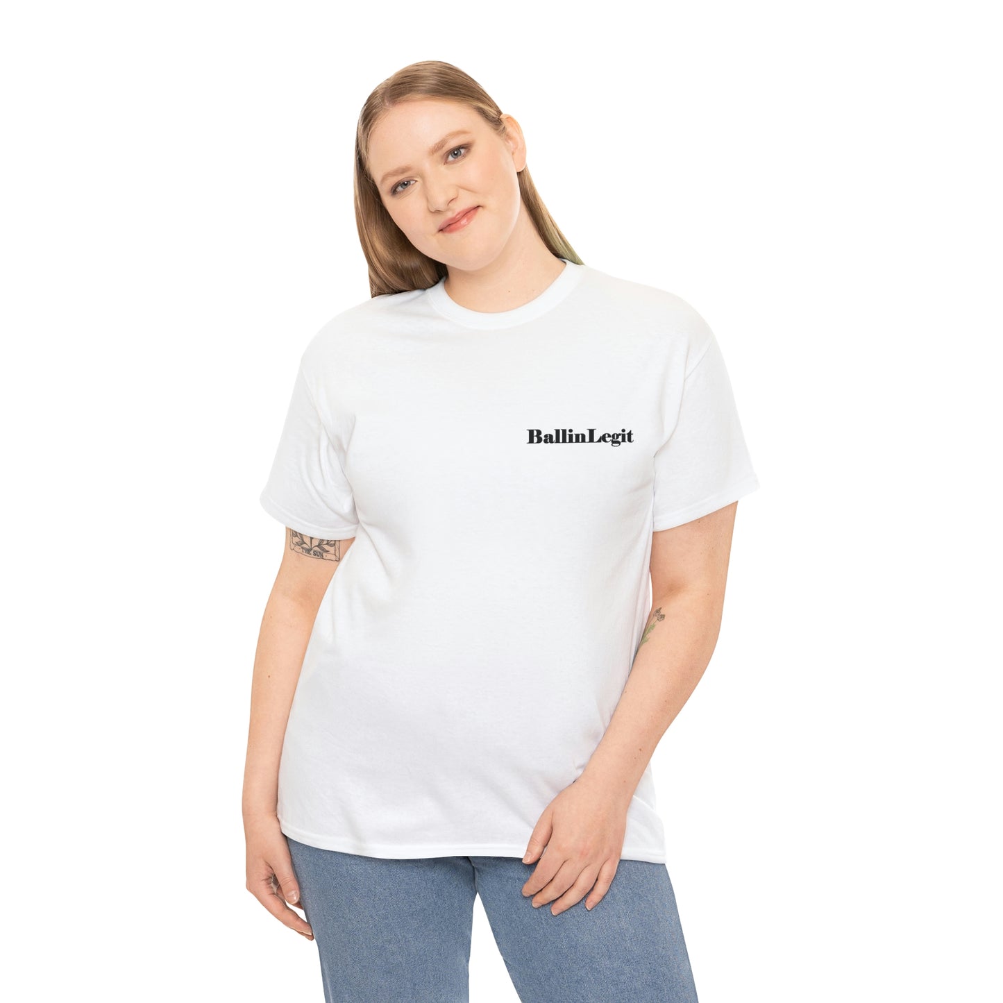 BallinLegit - Unisex Heavy Cotton Tee (rear logo)