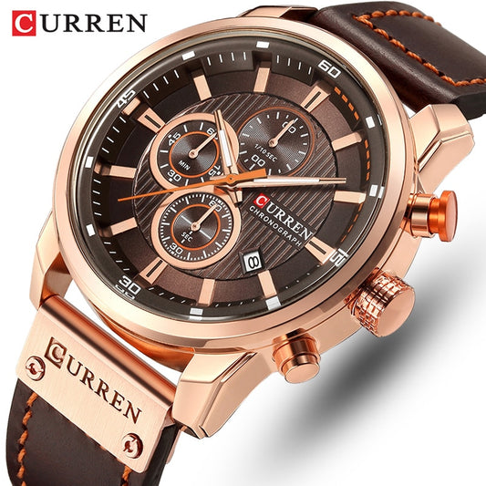 Luxury Chronograph Quartz Watch Men Sports Watches Military Army Male Wrist Watch