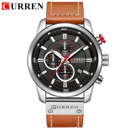 Luxury Chronograph Quartz Watch Men Sports Watches Military Army Male Wrist Watch