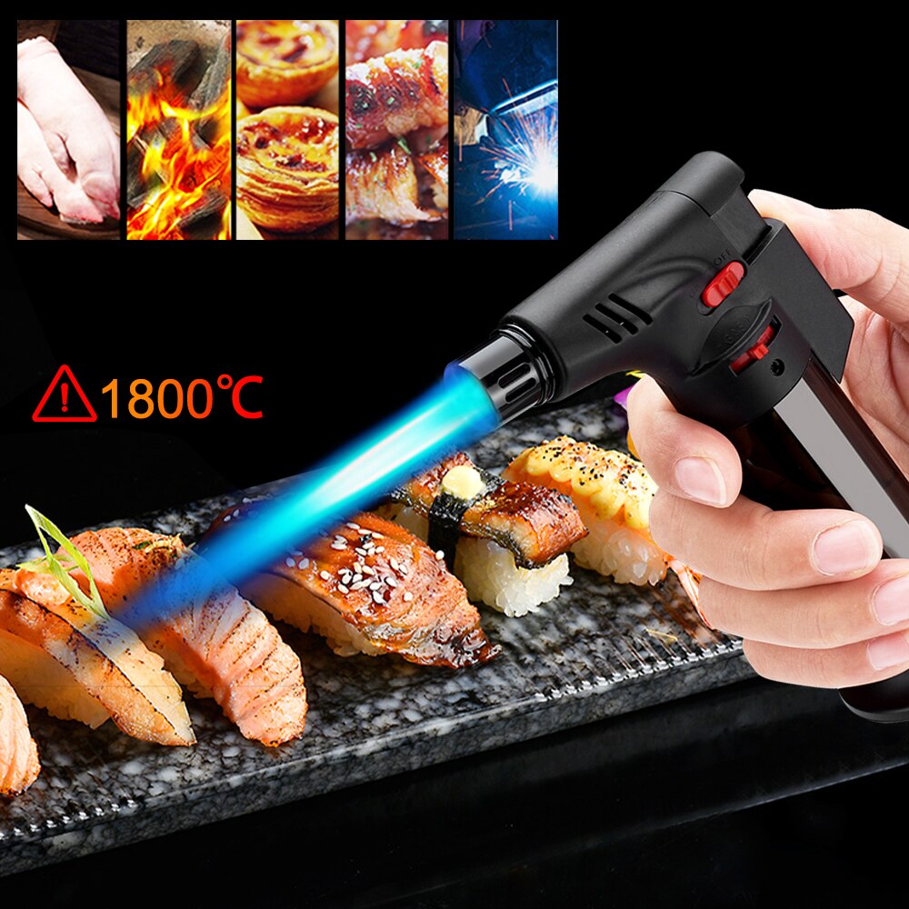 Jet Butane Lighter Refillable Gas Adjustable Flame Gun Lighter