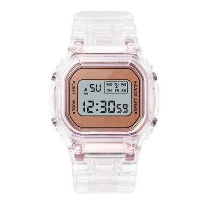 Children electronic watches color luminous dial life waterproof multi-function luminous alarm clocks watch for boys and girls