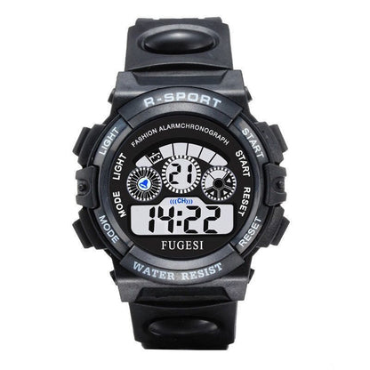 Children electronic watches color luminous dial life waterproof multi-function luminous alarm clocks watch for boys and girls