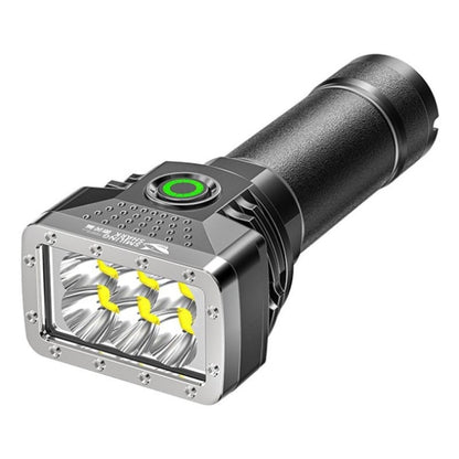 Powerful Flashlight 6LED High Power Torch Light USB Rechargeable Tactical Flashlight 18650 Battery