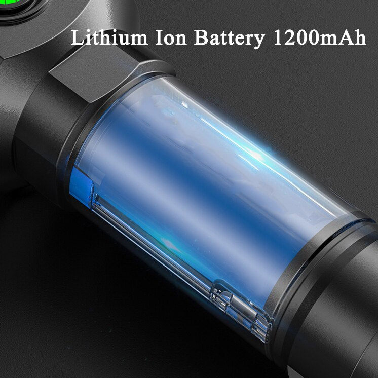 Powerful Flashlight 6LED High Power Torch Light USB Rechargeable Tactical Flashlight 18650 Battery