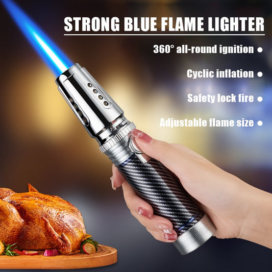 1300℃ Spray Gun Turbo Metal Blue Flame Gas Lighter