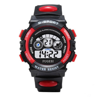 Children electronic watches color luminous dial life waterproof multi-function luminous alarm clocks watch for boys and girls