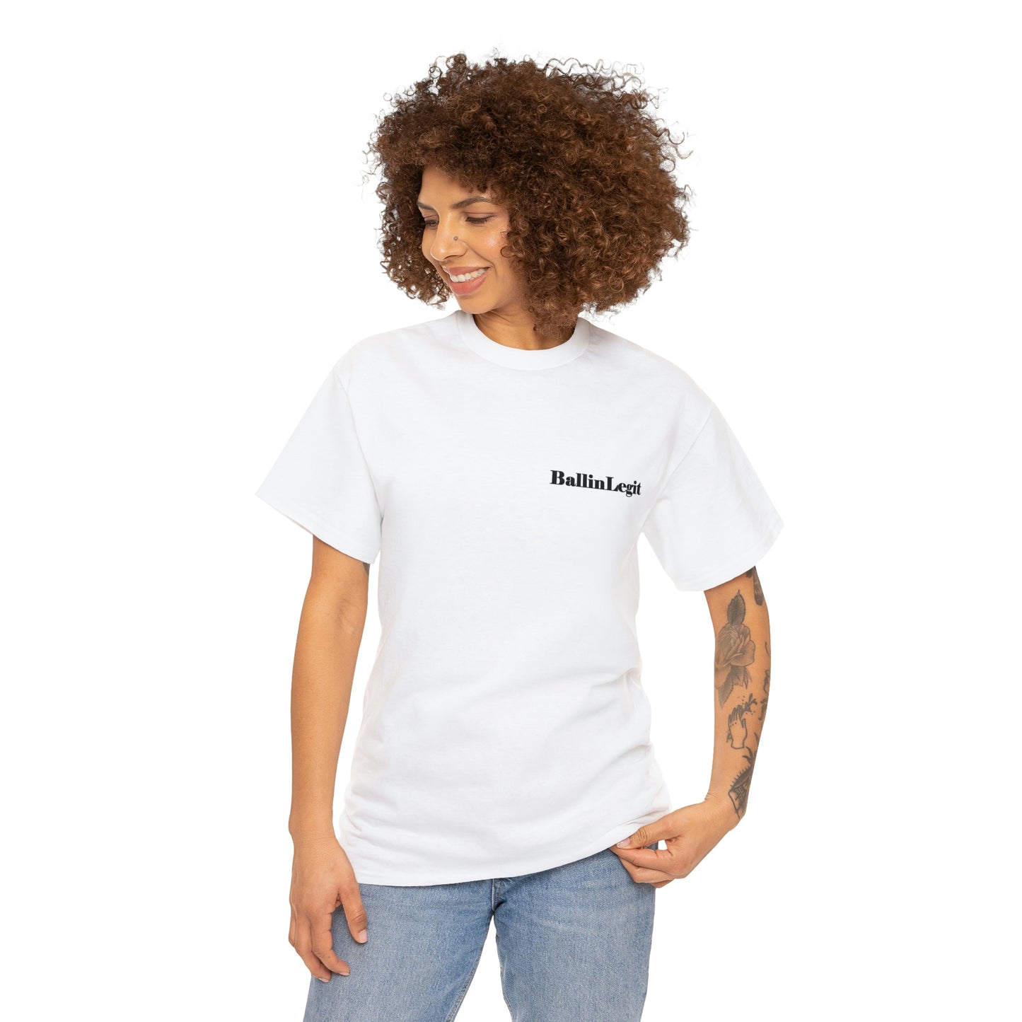 BallinLegit - Unisex Heavy Cotton Tee (rear logo)